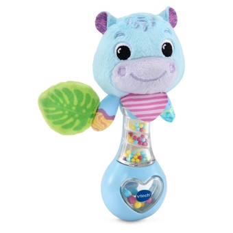 VTech Baby Shake & See Hippo Rattle With Inviting Textures